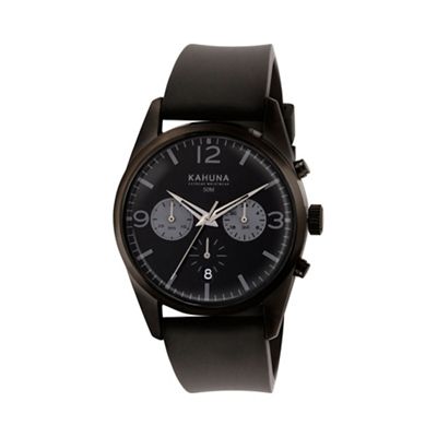 Gents grey silicone strap multi dial watch kcs-0010g
